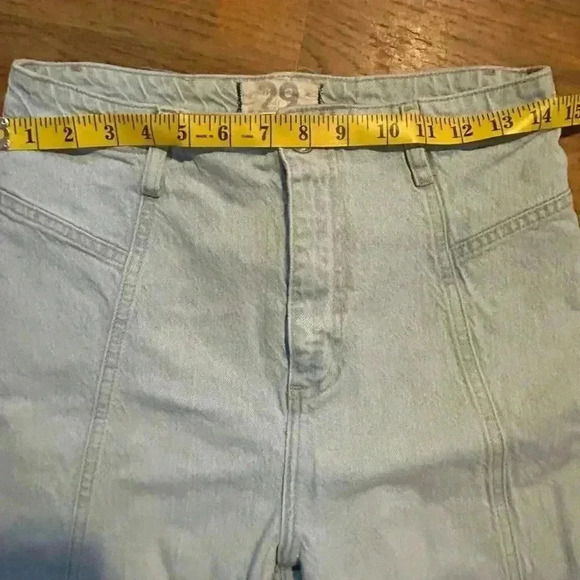 We the Free by Free People Super Flare High Waisted Light Wash Jeans, Size 29 - Picture 5 of 9